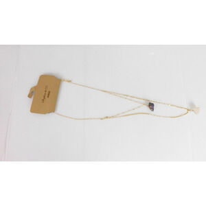 Gold Tone Necklace Semi Precious Stones Crystal Stephan & Co